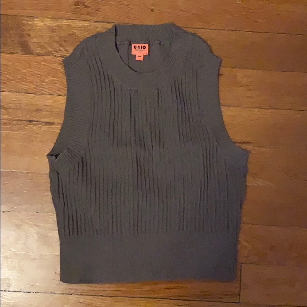 Bundle 3 for $30 nasty gal taupe sweater crop top s